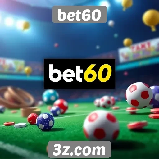 Variedade de jogos oferecidos pelo bet60